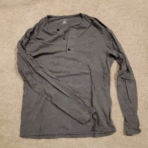 Club Monaco Long Sleeve Button Henley